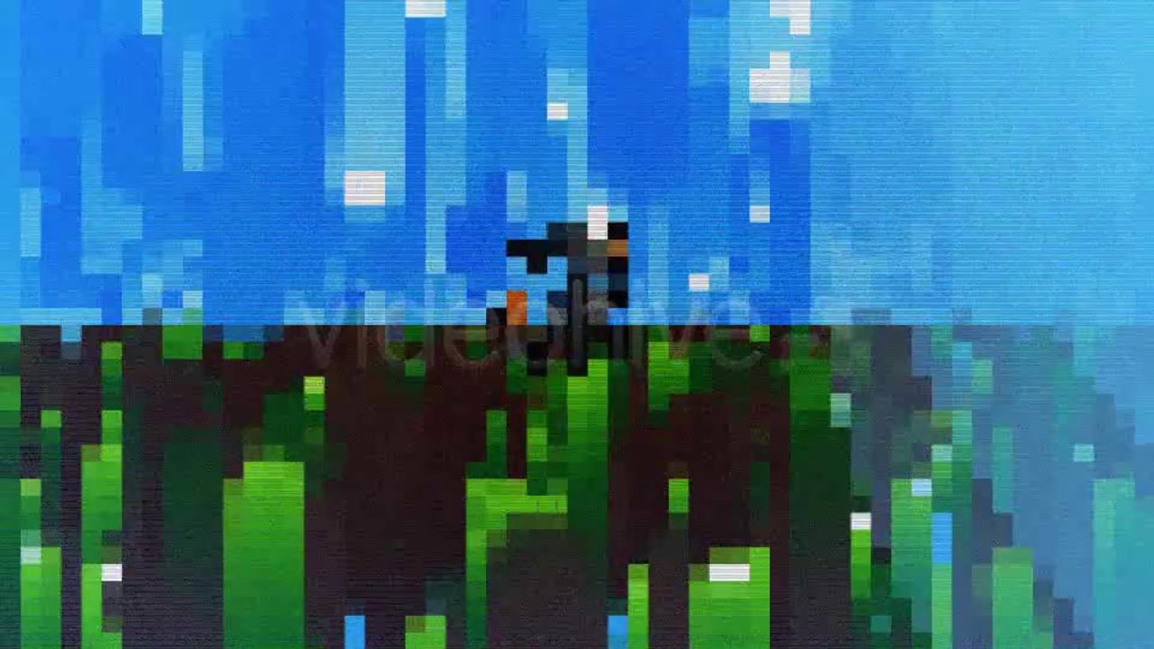 8-bit Logo Reveal - After Effects Template