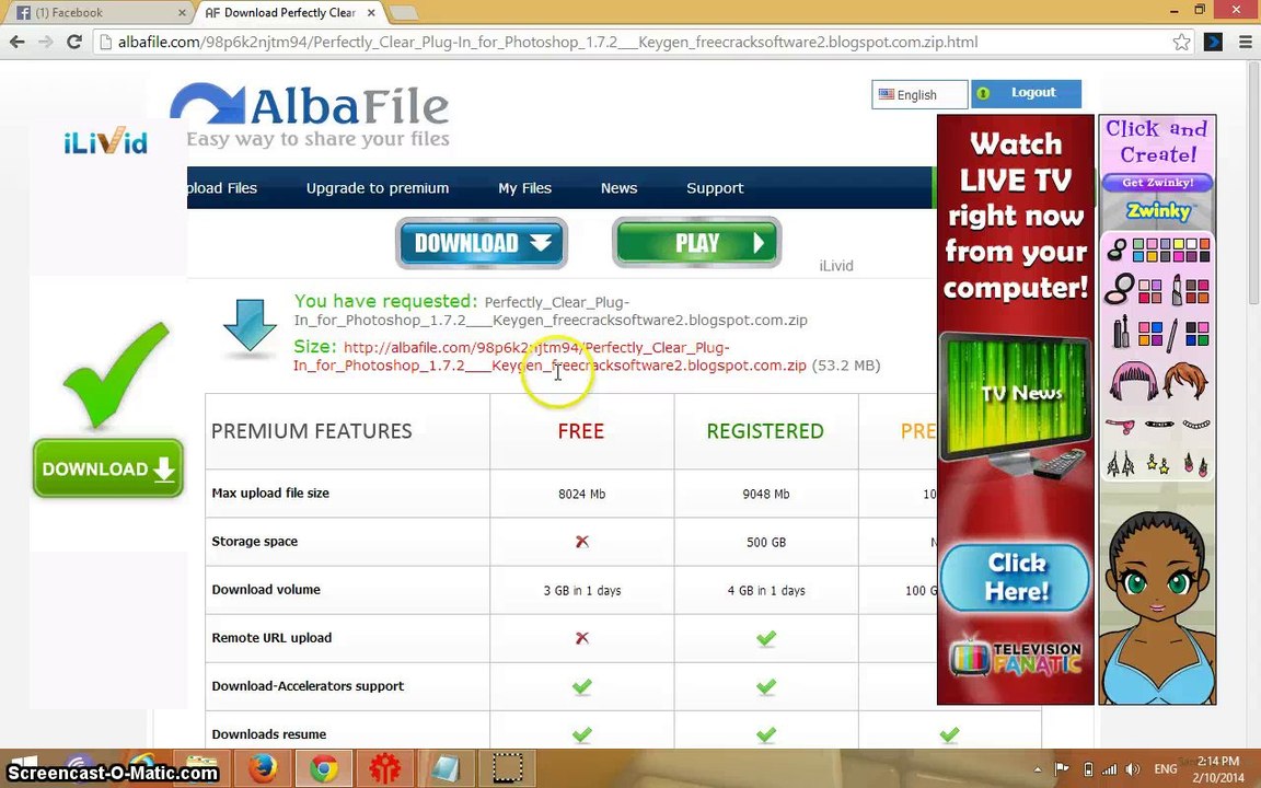 How to download on my site