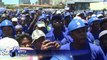 Riot police intervenes during South African election rally