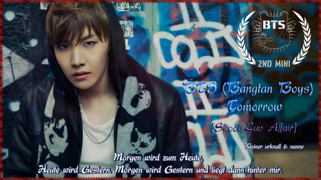 BTS (Bangtan Boys) -Tomorrow k-pop [german sub] [Mini Album - Skool Luv Affair]