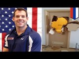 US bobsledder Johnny Quinn breaks down door after getting trapped in bathroom in Sochi