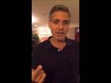 George Clooney supports Ukranian demonstrators