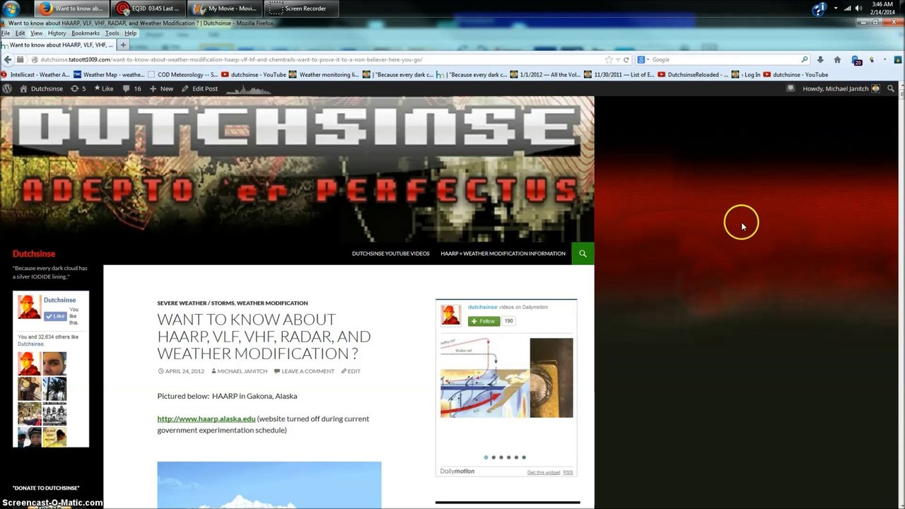 LIVE TONIGHT -- Discussing HAARP and Weather Modification -- Freedom Frequency Radio