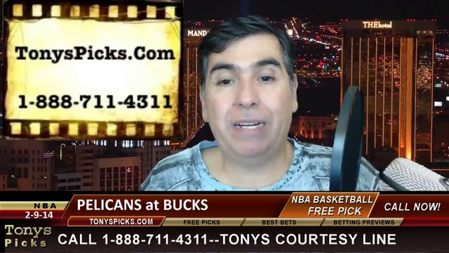 Milwaukee Bucks vs. New Orleans Pelicans Pick Prediction NBA Pro Basketball Odds Preview 2-12-2014