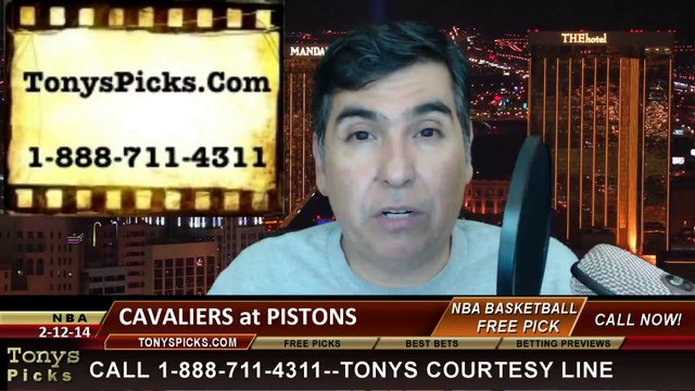 Detroit Pistons vs. Cleveland Cavaliers Pick Prediction NBA Pro Basketball Odds Preview 2-12-2014