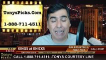 New York Knicks vs. Sacramento Kings Pick Prediction NBA Pro Basketball Odds Preview 2-12-2014