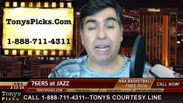 Utah Jazz vs. Philadelphia 76ers Pick Prediction NBA Pro Basketball Odds Preview 2-12-2014