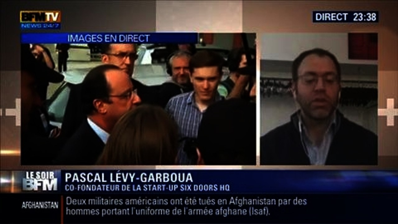 Le Soir BFM: François Hollande en visite dans la Silicon Valley - 12/02 7/7