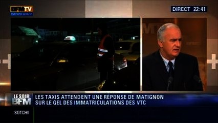 Download Video: Le Soir BFM: La guerre des taxis contre les VTC: Thomas Thévenoud a été nommé médiateur - 12/02 3/7