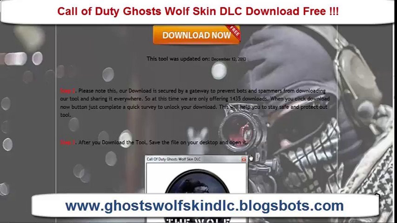 How to get call of duty ghosts wolf skin dlc