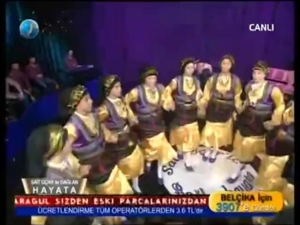 kasımağzı köyü kız folklor ekibi mavi karadeniz televizyonunda
