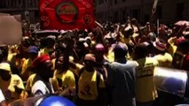 South Africa election rally ends in violence