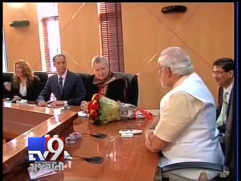 US envoy Nancy Powell meets Narendra Modi in Gandhinagar - Tv9 Gujarati