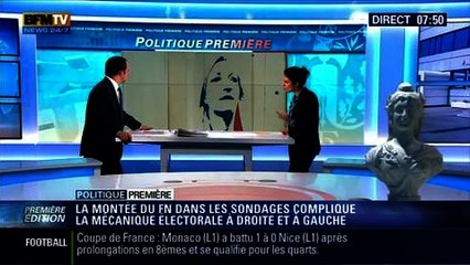 下载视频: Politique Première: La montée du Front national dans les sondages inquiète la classe politique - 13/02