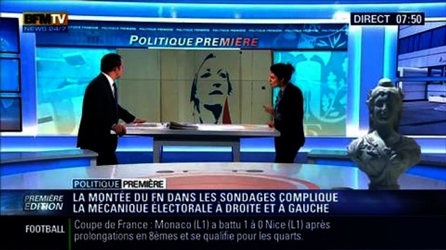 Politique Première: La montée du Front national dans les sondages inquiète la classe politique - 13/02