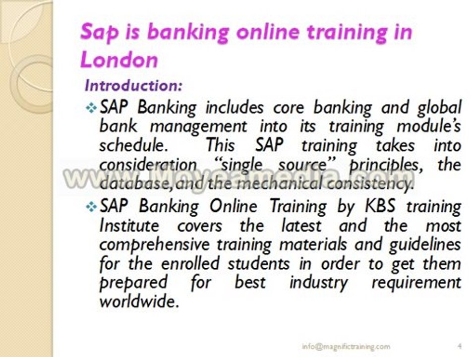 sap is banking online training in usa