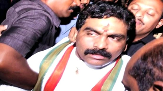 Suspended Congress MP uses pepper spray in Parliament