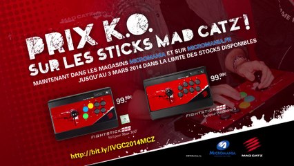 Offre Spéciale "Mad Catz X IVGC" - Arcade FightSticks PRO à 99.99€