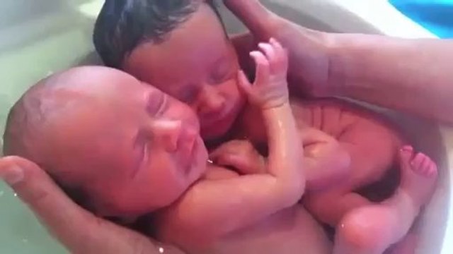 Twin Babies Think They Are Still In The Womb !!