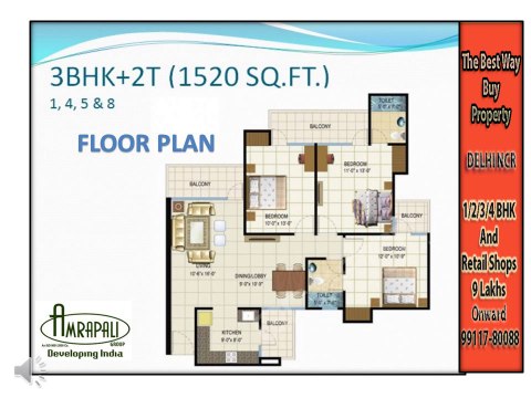 Amrapali Spring Meadows 9911670077