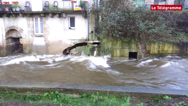 Inondations. Jeudi 13 février : La Laïta sort encore de son lit