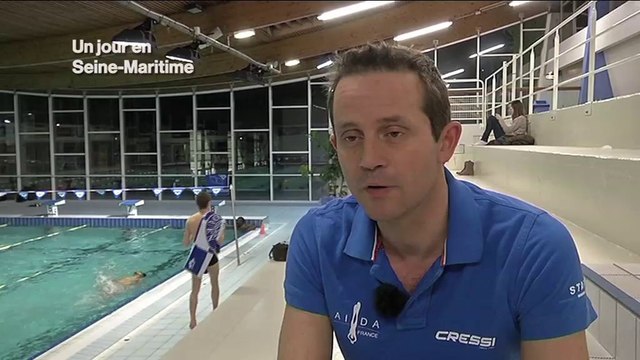 Frédéric Lemaitre, champion d'apnée rouennais