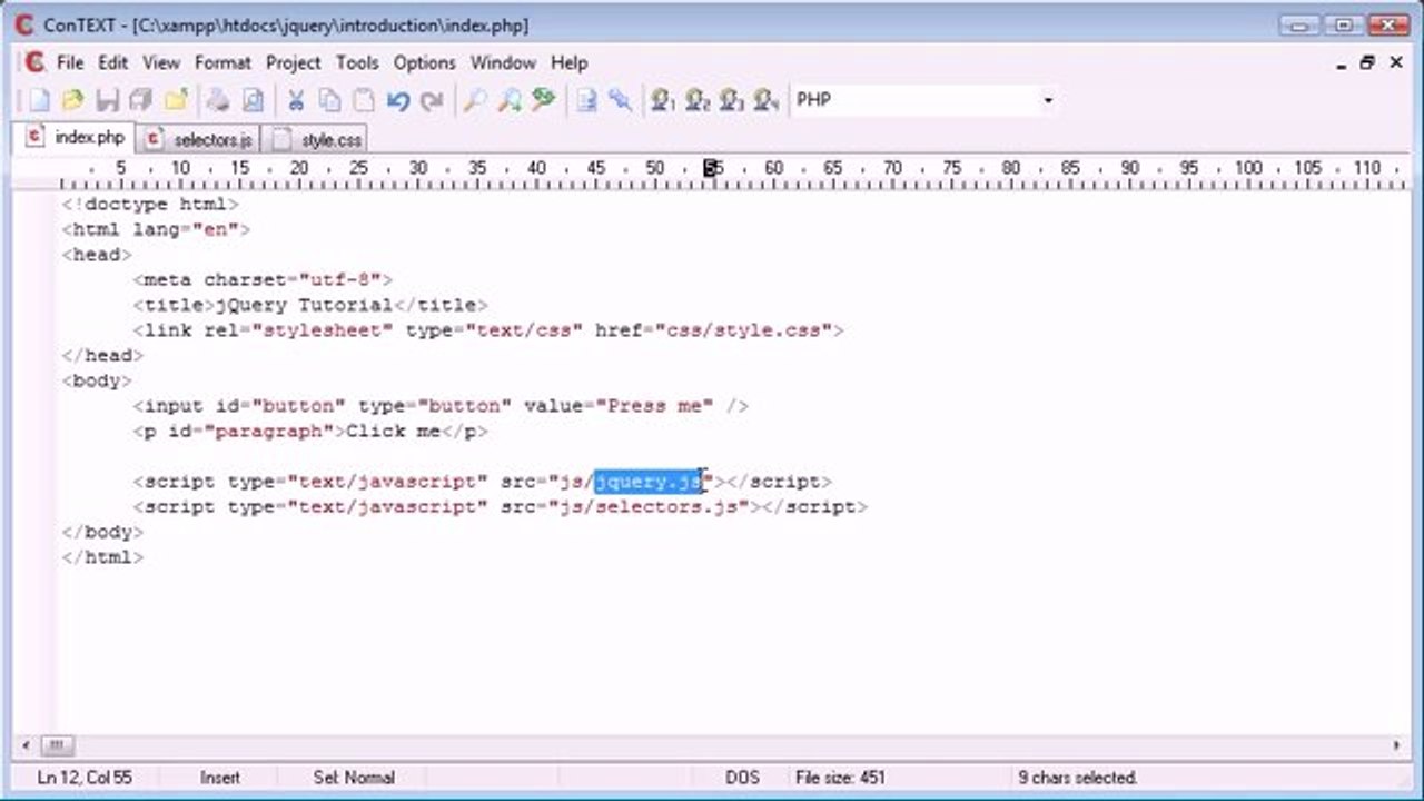 018 - Multiple Selectors jQuery
