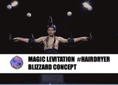 Magic : levitation with hairdryer !
