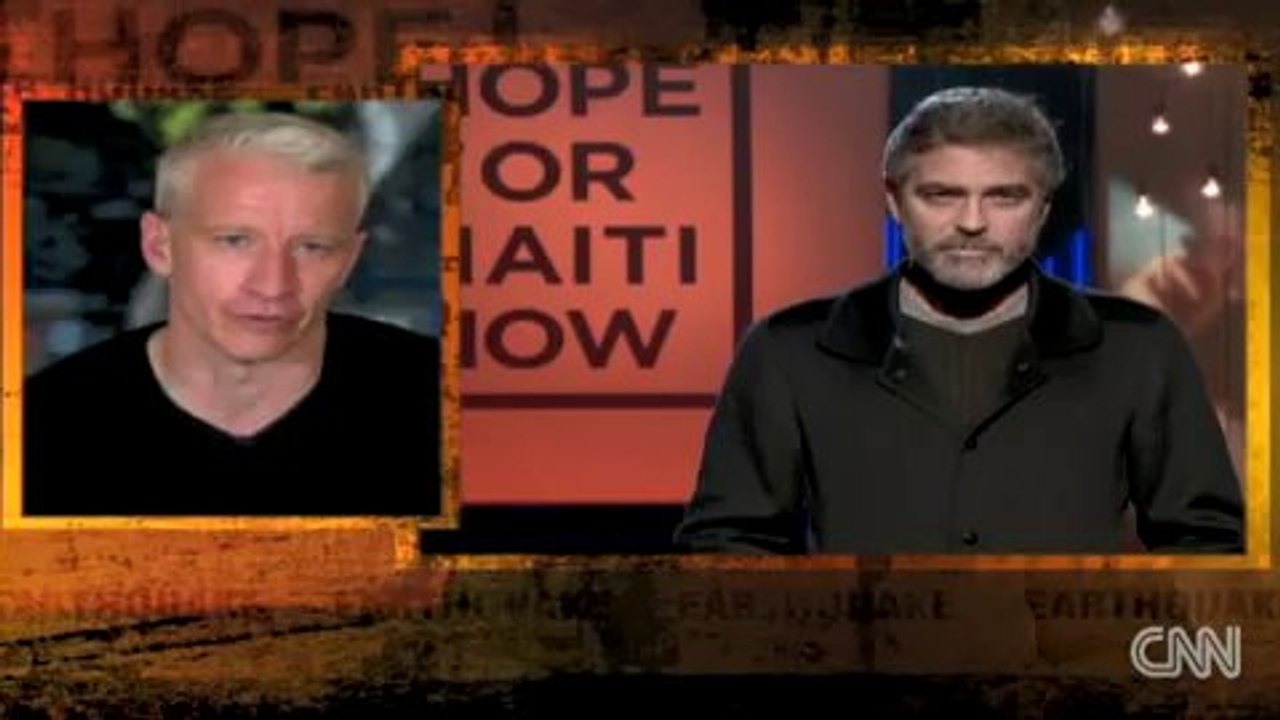 Clooney talks of telethon Hope for Haiti Now