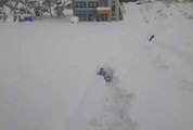 South Koreans Go Snow-Swimming