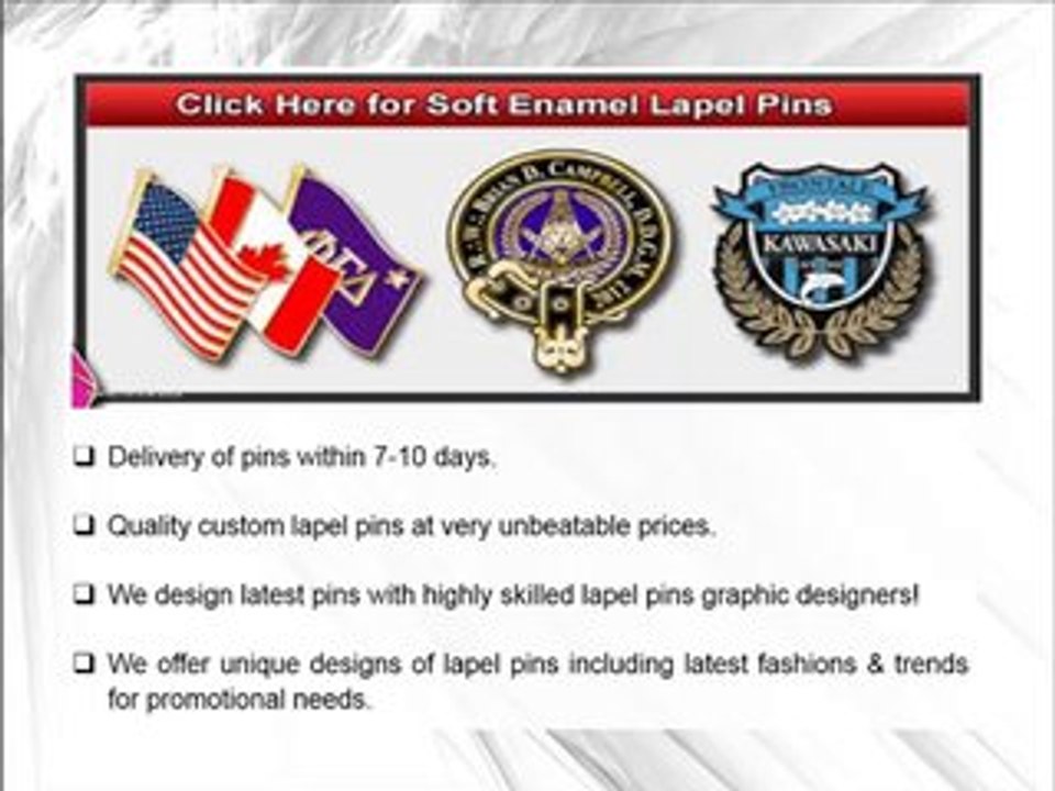 Quailty Lapel pins Custom Online