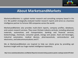 Dyes and Pigments Market is Projected to Reach Million Metric Tons by 2018