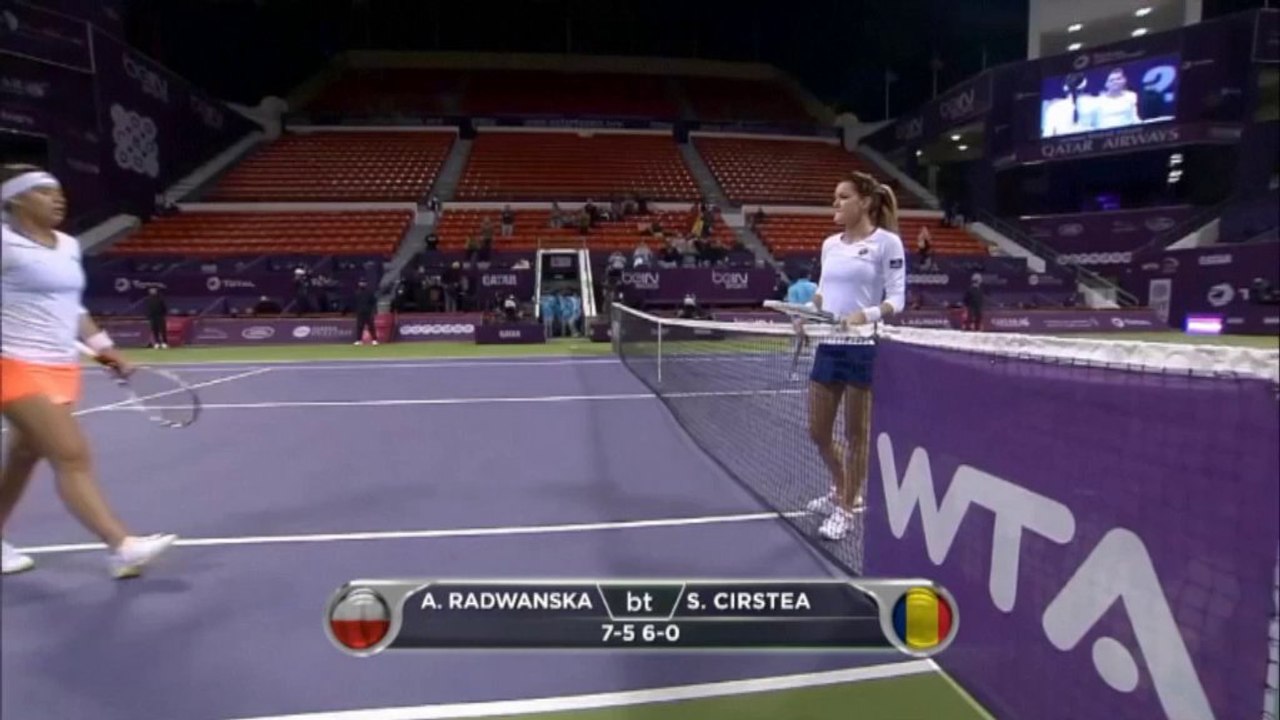 Doha: Radwanska watscht Cirstea ab