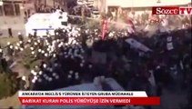 Ankara'da biber gazlı polis müdahalesi