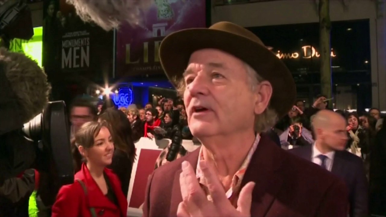 Jean Dujardin et Bill Murray parlent (en français) de The Monuments Men