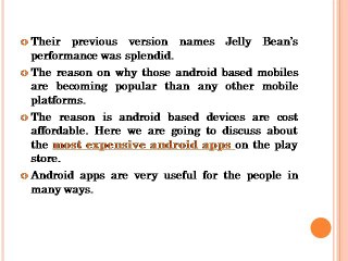 Most Expensive Android Apps