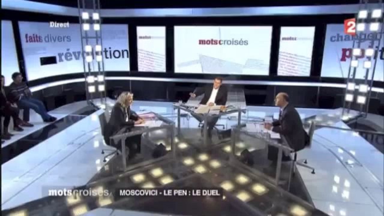 CLASH - Marine Le Pen détruit Pierre Moscovisi !