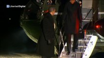 Barack Obama y Michelle Obama vuelven a Estados Unidos de la mano