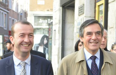 Tour de France - François Fillon en visite en Isère pour soutenir M.Chamussy et V.Chriqui