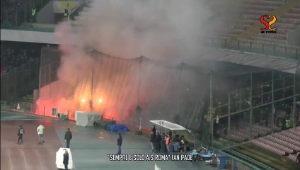 CURVA SUD IN TRASFERTA| NAPOLI-ROMA, SETTORE OSPITI