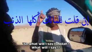 A group of men test the trust of a sheep herder in the desert and just look at his touching response.