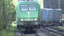 Züge zwischen Linz und Erpel, SBB Cargo Re421, MRCE 185, Captrain 145, DB152, 151, DB145, 2x DB185, 143, 2x 425