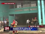 Cercado de Lima: bomberos controlaron incendio en local de Fonavistas