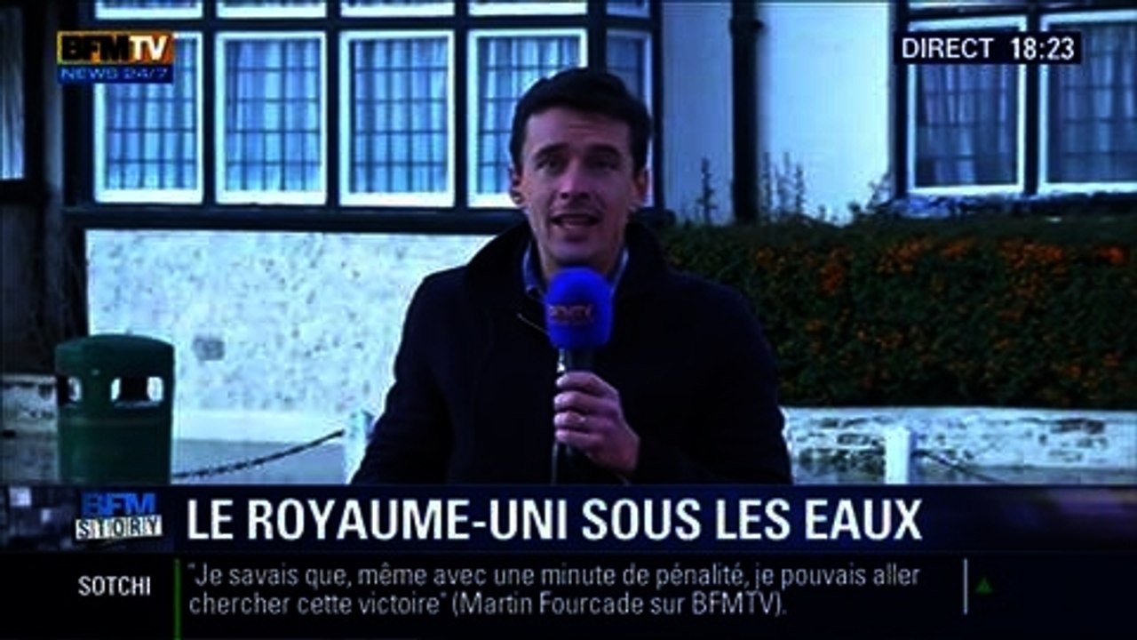 BFM Story: Intempéries: les pluies menacent encore le Royaume-Uni - 13/02