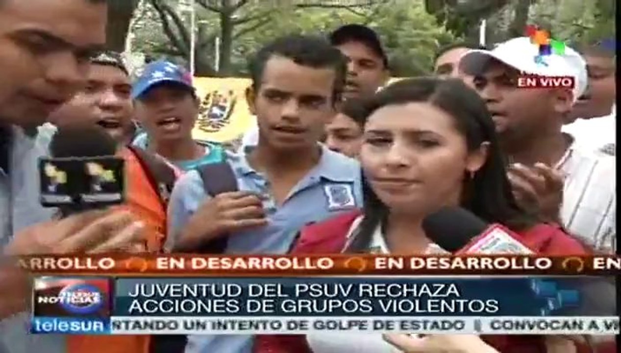 Estudiantes repudian hechos de violencia de la ultraderecha venezolana