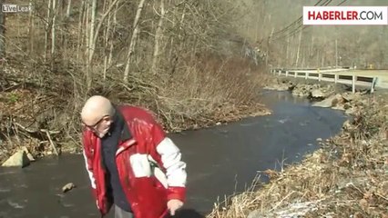 CBC Muhabiri Aaron Dereye Düştü