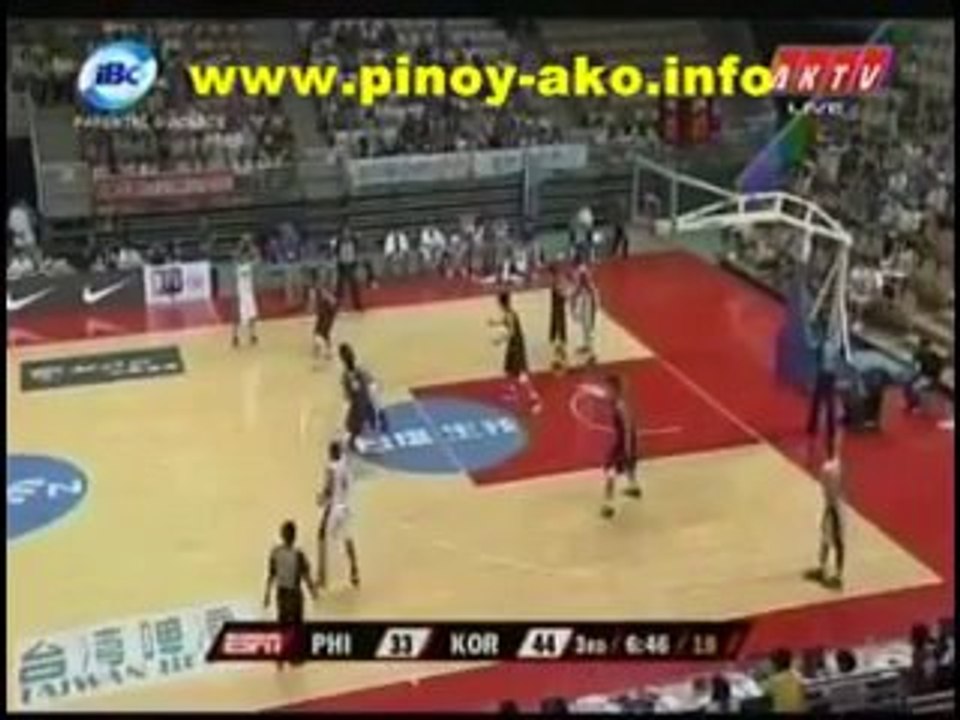Smart Gilas Pilipinas vs Korea Jones Cup 2011 Part 3