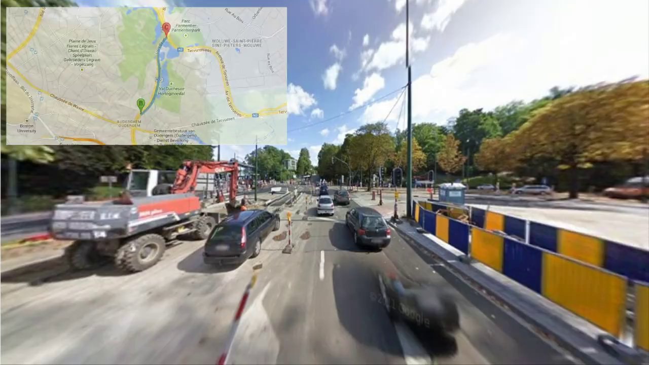 Marthon de Brussel Street view google