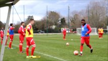 Entraînement avant Nîmes - Metz du 14 02 2014