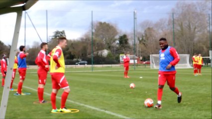 Entraînement avant Nîmes - Metz du 14 02 2014